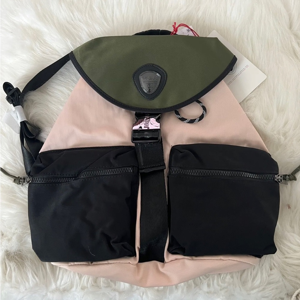 PAJAR PREMIUM SERIES DOUBLE BUCKLE BACKPACK SALMON MULTICOLOR NEW $95 MSRP